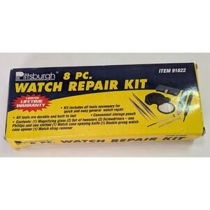 Pittsburgh Watch Repair Kit Unisex OS Yellow Good 8pc Set 91622 Tools Pouch